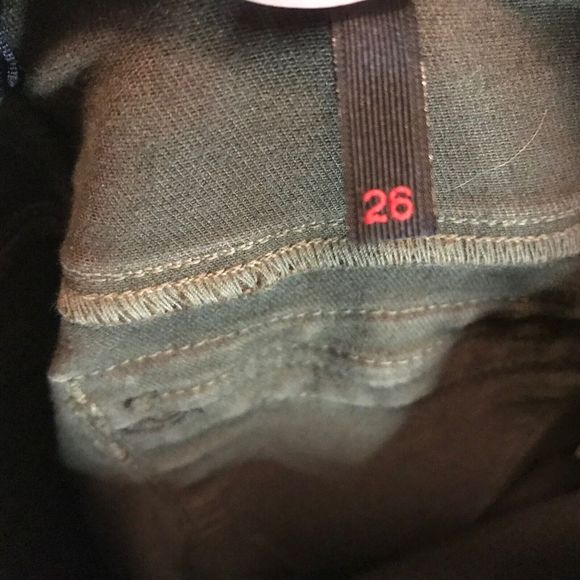 RtA Jagger Skinny Ankle Jeans, Commando Olive Green Utility Style 26 - Picture 14 of 16